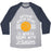 Virgin Teez  Baseball Tee Unisex Tri-Blend Baseball Tee / small / Athletic Gray / Navy ANYTHING WORTH DOING IS WORTH DOING WITH PASSION BASKETBALL UNISEX TRI-BLEND BASEBALL TEE