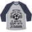Virgin Teez  Baseball Tee Unisex Tri-Blend Baseball Tee / small / Athletic Gray / Navy ANYTHING WORTH DOING IS WORTH DOING WITH PASSION SOCCER UNISEX TRI-BLEND BASEBALL TEE