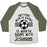 Virgin Teez  Baseball Tee Unisex Tri-Blend Baseball Tee / small / Oatmeal / Moss ANYTHING WORTH DOING IS WORTH DOING WITH PASSION SOCCER UNISEX TRI-BLEND BASEBALL TEE