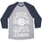 Virgin Teez  Baseball Tee Unisex Tri-Blend Baseball Tee / small / Athletic Gray / Navy ANYTHING WORTH DOING IS WORTH DOING WITH PASSION VOLLEYBALL UNISEX TRI-BLEND BASEBALL TEE