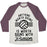 Virgin Teez  Baseball Tee Unisex Tri-Blend Baseball Tee / small / Oatmeal / Maroon ANYTHING WORTH DOING IS WORTH DOING WITH PASSION VOLLEYBALL UNISEX TRI-BLEND BASEBALL TEE