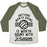Virgin Teez  Baseball Tee Unisex Tri-Blend Baseball Tee / small / Oatmeal / Moss ANYTHING WORTH DOING IS WORTH DOING WITH PASSION VOLLEYBALL UNISEX TRI-BLEND BASEBALL TEE