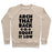 Virgin Teez  Pullover Crewneck Sweatshirt / x-small / Heathered Oatmeal ARCH YOUR BACK & SQUAT IT LOW CREWNECK SWEATSHIRT