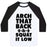 Virgin Teez  Baseball Tee Unisex Classic Baseball Tee / x-small / White/Black ARCH YOUR BACK & SQUAT IT LOW UNISEX CLASSIC BASEBALL TEE