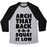 Virgin Teez  Baseball Tee Unisex Tri-Blend Baseball Tee / small / Athletic Gray / Black ARCH YOUR BACK & SQUAT IT LOW UNISEX TRI-BLEND BASEBALL TEE