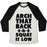Virgin Teez  Baseball Tee Unisex Tri-Blend Baseball Tee / small / Oatmeal / Black ARCH YOUR BACK & SQUAT IT LOW UNISEX TRI-BLEND BASEBALL TEE