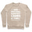 Virgin Teez  Pullover Crewneck Sweatshirt / x-small / Heathered Oatmeal ARE EMOTIONAL SUPPORT CARBS A THING? CREWNECK SWEATSHIRT