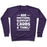Virgin Teez  Pullover Crewneck Sweatshirt / x-small / Purple ARE EMOTIONAL SUPPORT CARBS A THING? CREWNECK SWEATSHIRT