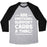 Virgin Teez  Baseball Tee Unisex Tri-Blend Baseball Tee / small / Athletic Gray / Black ARE EMOTIONAL SUPPORT CARBS A THING? UNISEX TRI-BLEND BASEBALL TEE