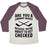 Virgin Teez  Baseball Tee Unisex Tri-Blend Baseball Tee / small / Oatmeal / Maroon ARE YOU A LIBRARY BOOK? BECAUSE YOU'RE ABOUT TO GET CHECKED UNISEX TRI-BLEND BASEBALL TEE