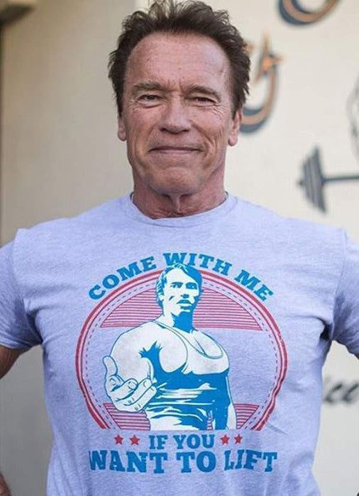 Adeel Javed T-SHIRT Small Arnold Schwarzenegger's "Come With Me If You Want To Lift" Tank Top