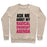 Virgin Teez  Pullover Crewneck Sweatshirt / x-small / Heathered Oatmeal ASK ME ABOUT MY RADICAL SWIMSUIT AGENDA CREWNECK SWEATSHIRT