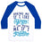 Virgin Teez  Baseball Tee Unisex Classic Baseball Tee / x-small / White/Blue ASKING ME IF I LIKE YOGA IS LIKE ASKING ME IF I BREATHE UNISEX CLASSIC BASEBALL TEE