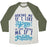 Virgin Teez  Baseball Tee Unisex Tri-Blend Baseball Tee / small / Oatmeal / Moss ASKING ME IF I LIKE YOGA IS LIKE ASKING ME IF I BREATHE UNISEX TRI-BLEND BASEBALL TEE
