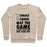 Virgin Teez  Pullover Crewneck Sweatshirt / x-small / Heathered Oatmeal AT THE GAME & DON'T HAVE TIME FOR YOUR SHIT (BASEBALL) CREWNECK SWEATSHIRT