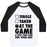 Virgin Teez  Baseball Tee Unisex Classic Baseball Tee / x-small / White/Black AT THE GAME & DON'T HAVE TIME FOR YOUR SHIT (BASEBALL) UNISEX CLASSIC BASEBALL TEE