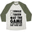 Virgin Teez  Baseball Tee Unisex Tri-Blend Baseball Tee / small / Oatmeal / Moss AT THE GAME & DON'T HAVE TIME FOR YOUR SHIT (BASEBALL) UNISEX TRI-BLEND BASEBALL TEE