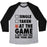 Virgin Teez  Baseball Tee Unisex Tri-Blend Baseball Tee / small / Athletic Gray / Black AT THE GAME & DON'T HAVE TIME FOR YOUR SHIT (BASKETBALL) UNISEX TRI-BLEND BASEBALL TEE