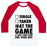 Virgin Teez  Baseball Tee Unisex Classic Baseball Tee / x-small / White/Red AT THE GAME & DON'T HAVE TIME FOR YOUR SHIT (FOOTBALL) UNISEX CLASSIC BASEBALL TEE