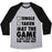 Virgin Teez  Baseball Tee Unisex Tri-Blend Baseball Tee / small / Athletic Gray / Black AT THE GAME & DON'T HAVE TIME FOR YOUR SHIT (FOOTBALL) UNISEX TRI-BLEND BASEBALL TEE