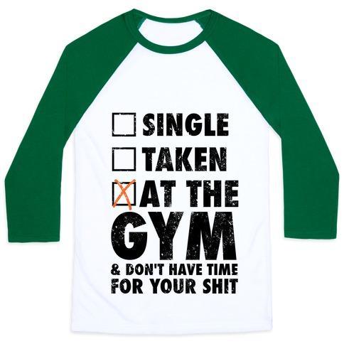 Virgin Teez  Baseball Tee Unisex Classic Baseball Tee / x-small / White/Dark Green AT THE GYM & DON'T HAVE TIME FOR YOUR SHIT UNISEX CLASSIC BASEBALL TEE