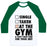 Virgin Teez  Baseball Tee Unisex Classic Baseball Tee / x-small / White/Dark Green AT THE GYM & DON'T HAVE TIME FOR YOUR SHIT UNISEX CLASSIC BASEBALL TEE