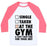 Virgin Teez  Baseball Tee Unisex Classic Baseball Tee / x-small / White/Neon Pink AT THE GYM & DON'T HAVE TIME FOR YOUR SHIT UNISEX CLASSIC BASEBALL TEE