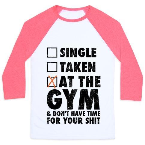 Virgin Teez  Baseball Tee Unisex Classic Baseball Tee / x-small / White/Neon Pink AT THE GYM & DON'T HAVE TIME FOR YOUR SHIT UNISEX CLASSIC BASEBALL TEE