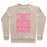 Virgin Teez  Pullover Crewneck Sweatshirt / x-small / Heathered Oatmeal ATHLETE BY BIRTH CHEERLEADER BY CHOICE CREWNECK SWEATSHIRT