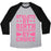 Virgin Teez  Baseball Tee Unisex Tri-Blend Baseball Tee / small / Athletic Gray / Black ATHLETE BY BIRTH CHEERLEADER BY CHOICE UNISEX TRI-BLEND BASEBALL TEE
