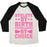 Virgin Teez  Baseball Tee Unisex Tri-Blend Baseball Tee / small / Oatmeal / Black ATHLETE BY BIRTH CHEERLEADER BY CHOICE UNISEX TRI-BLEND BASEBALL TEE