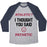 Virgin Teez  Baseball Tee Unisex Tri-Blend Baseball Tee / small / Athletic Gray / Navy ATHLETIC? I THOUGHT YOU SAID PATHETIC UNISEX TRI-BLEND BASEBALL TEE