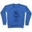 Virgin Teez  Pullover Crewneck Sweatshirt / x-small / Heathered Blue AUM AND LOTUS CREWNECK SWEATSHIRT