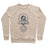 Virgin Teez  Pullover Crewneck Sweatshirt / x-small / Heathered Oatmeal AUM AND LOTUS CREWNECK SWEATSHIRT