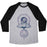 Virgin Teez  Baseball Tee Unisex Tri-Blend Baseball Tee / small / Athletic Gray / Black AUM AND LOTUS UNISEX TRI-BLEND BASEBALL TEE