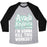 Virgin Teez  Baseball Tee Unisex Tri-Blend Baseball Tee / small / Athletic Gray / Black AVADA KEDAVRA FITNESS (GLOW) UNISEX TRI-BLEND BASEBALL TEE