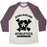 Virgin Teez  Baseball Tee Unisex Tri-Blend Baseball Tee / small / Oatmeal / Maroon AVALANCHE ATHLETICS UNISEX TRI-BLEND BASEBALL TEE