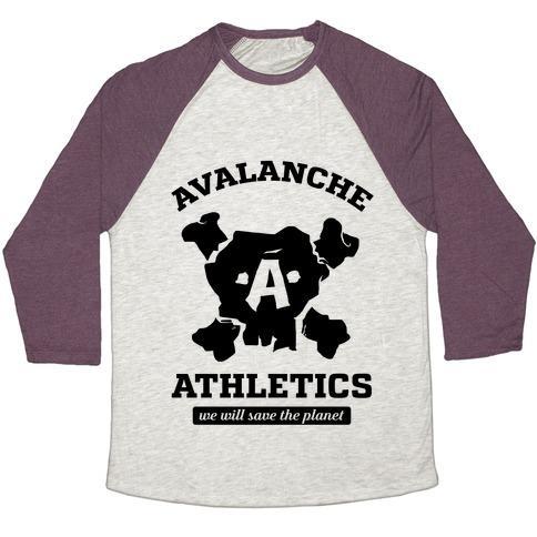Virgin Teez  Baseball Tee Unisex Tri-Blend Baseball Tee / small / Oatmeal / Maroon AVALANCHE ATHLETICS UNISEX TRI-BLEND BASEBALL TEE