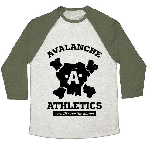 Virgin Teez  Baseball Tee Unisex Tri-Blend Baseball Tee / small / Oatmeal / Moss AVALANCHE ATHLETICS UNISEX TRI-BLEND BASEBALL TEE