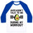 Virgin Teez  Baseball Tee Unisex Classic Baseball Tee / x-small / White/Blue AVOCADON'T TALK TO ME DURING MY WORKOUT UNISEX CLASSIC BASEBALL TEE