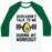 Virgin Teez  Baseball Tee Unisex Classic Baseball Tee / x-small / White/Dark Green AVOCADON'T TALK TO ME DURING MY WORKOUT UNISEX CLASSIC BASEBALL TEE