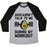 Virgin Teez  Baseball Tee Unisex Tri-Blend Baseball Tee / small / Athletic Gray / Black AVOCADON'T TALK TO ME DURING MY WORKOUT UNISEX TRI-BLEND BASEBALL TEE