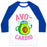 Virgin Teez  Baseball Tee Unisex Classic Baseball Tee / x-small / White/Blue AVOCARDIO UNISEX CLASSIC BASEBALL TEE