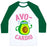 Virgin Teez  Baseball Tee Unisex Classic Baseball Tee / x-small / White/Dark Green AVOCARDIO UNISEX CLASSIC BASEBALL TEE
