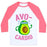 Virgin Teez  Baseball Tee Unisex Classic Baseball Tee / x-small / White/Neon Pink AVOCARDIO UNISEX CLASSIC BASEBALL TEE