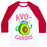 Virgin Teez  Baseball Tee Unisex Classic Baseball Tee / x-small / White/Red AVOCARDIO UNISEX CLASSIC BASEBALL TEE