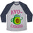 Virgin Teez  Baseball Tee Unisex Tri-Blend Baseball Tee / small / Athletic Gray / Navy AVOCARDIO UNISEX TRI-BLEND BASEBALL TEE