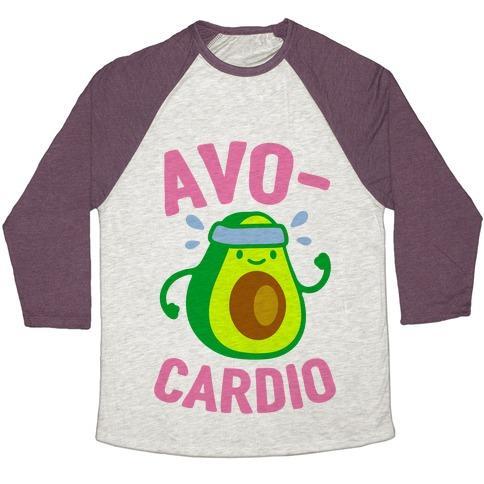 Virgin Teez  Baseball Tee Unisex Tri-Blend Baseball Tee / small / Oatmeal / Maroon AVOCARDIO UNISEX TRI-BLEND BASEBALL TEE