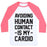 Virgin Teez  Baseball Tee Unisex Classic Baseball Tee / x-small / White/Neon Pink AVOIDING HUMAN CONTACT IS MY CARDIO UNISEX CLASSIC BASEBALL TEE