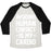 Virgin Teez  Baseball Tee Unisex Tri-Blend Baseball Tee / small / Oatmeal / Black AVOIDING HUMAN CONTACT IS MY CARDIO UNISEX TRI-BLEND BASEBALL TEE